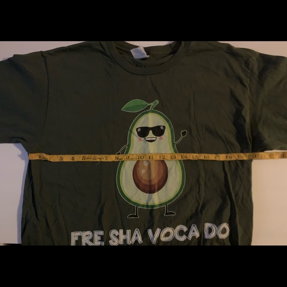 Funny avocado T-shirt Graphic port & company sz Large - Picture 6 of 6